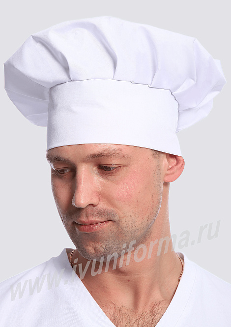 Колпак повара на резинке мужской арт. ГУ-12-44-ТС